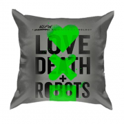 3D подушка Любов Смерть Роботи