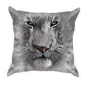 3D подушка з білим тигром (2)
