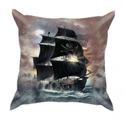3D подушка с пиратским кораблем