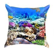 3D подушка с коралловым рифом