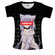 Женская 3D футболка Senpai Anime