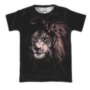 3D футболка с рисунком льва