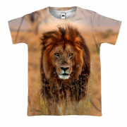 3D футболка Лев в савані