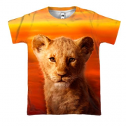 3D футболка Львенок на закате (2)