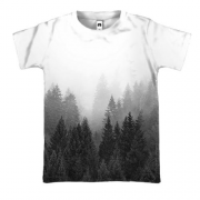 3D футболка «Туманный лес»