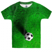 Детская 3D футболка Мяч на поле