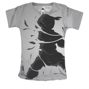 Жіноча 3D футболка з тінню борцем