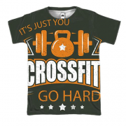 3D футболка Crossfit go hard
