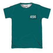 3D футболка Игра в Кальмара - персонаж 456