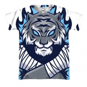 3D футболка з китайським тигром борцем