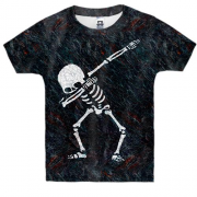 Детская 3D футболка Скелет Dab