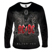Чоловічий 3D лонгслів AC/DC Black Ice