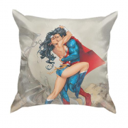 3D подушка Superman and superwoman
