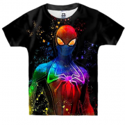 Детская 3D футболка Человек -паук (арт)