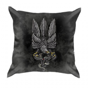3D подушка с птицей гербом Украины