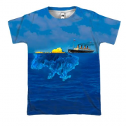 3D футболка Русский Титаник нашел свой айсберг