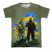 3D футболка Украинские воины
