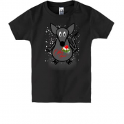 Детская футболка с новогодней крысой