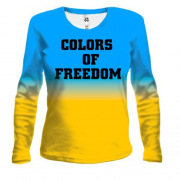 Женский 3D лонгслив Colors Of Freedom