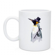Чашка с пингвином джентльменом