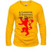 Лонгслив a lannister always pays his debts