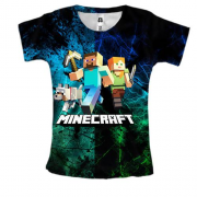 Жіноча 3D футболка Minecraft (Майнкрафт)