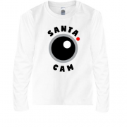 Детская футболка с длинным рукавом "Santa cam"
