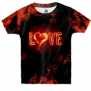 Детская 3D футболка "Love"