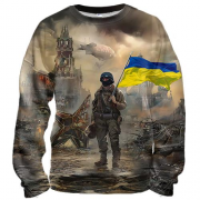 3D свитшот с украинским воином