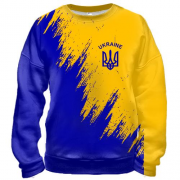 3D свитшот Ukraine (желто-синяя)