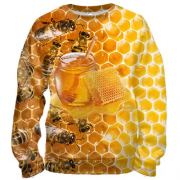 3D свитшот с пчелами и медом (2)