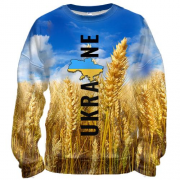 3D свитшот Ukraine (поле пшеницы)