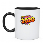 Чашка с надписью "New Year 2020"
