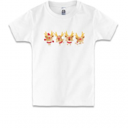 Детская футболка с четырьмя олененками