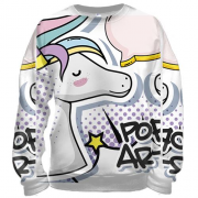 3D свитшот Pop art unicorn
