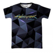 3D футболка "Cyberpunk 2077" полігональна