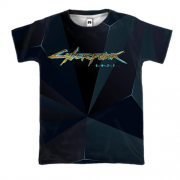 3D футболка "Cyberpunk 2077" полігональна_2