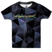 Детская 3D футболка "Cyberpunk 2077" полигональная