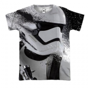 3D футболка "Star Wars" черно-белая