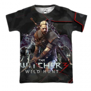 3D футболка "Witcher: Wild Hunt" черный комуфляж