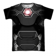 3D футболка "Костюм Железного человека" чёрный