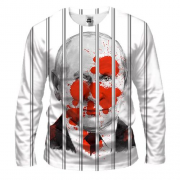 Чоловічий 3D лонгслів "Путін за ґратами"