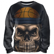 3D свитшот Angry Skull Basketball