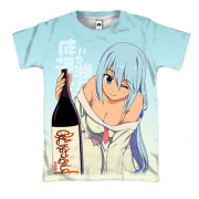 3D футболка Аква і саке - KonoSuba
