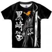 Детская 3D футболка Ичиго с мечом - Bleach