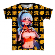 3D футболка Kamisato Aika - Genshin Impact