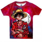 Детская 3D футболка Луффи - One Piece, Большой Куш