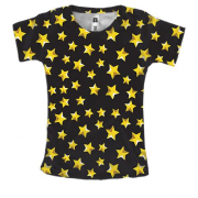 Женская 3D футболка со звездами