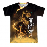 3D футболка Ерен та титан - Атака титанів