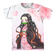3D футболка Милая Незуко - Клинок рассекающий демонов